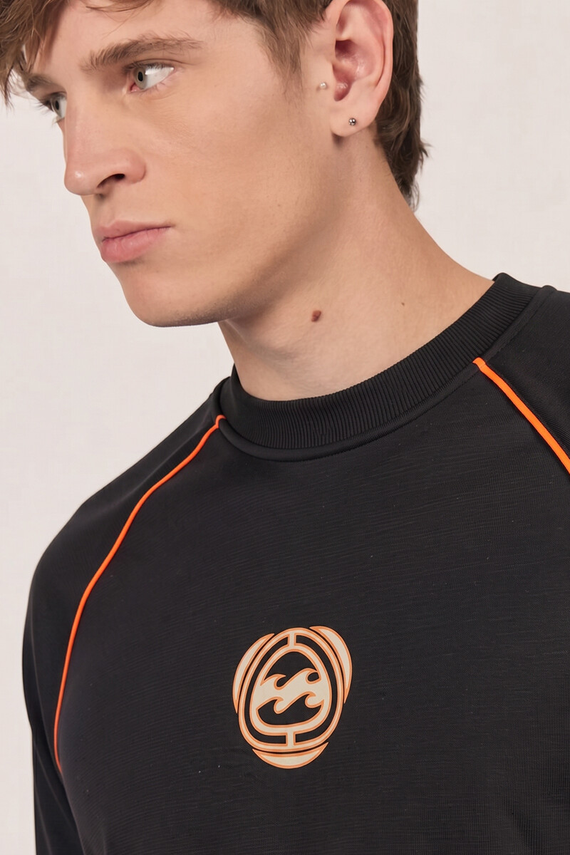SWEATER BIO WAVE OVER CREW J-negro