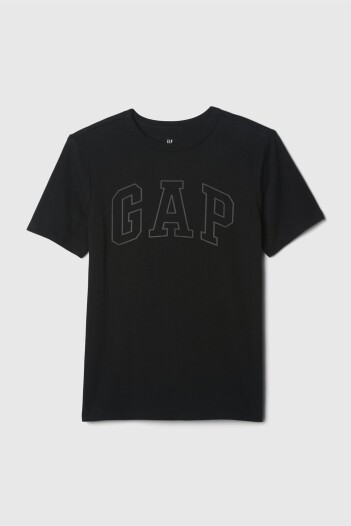 Remera Logo Gap Niño True Black
