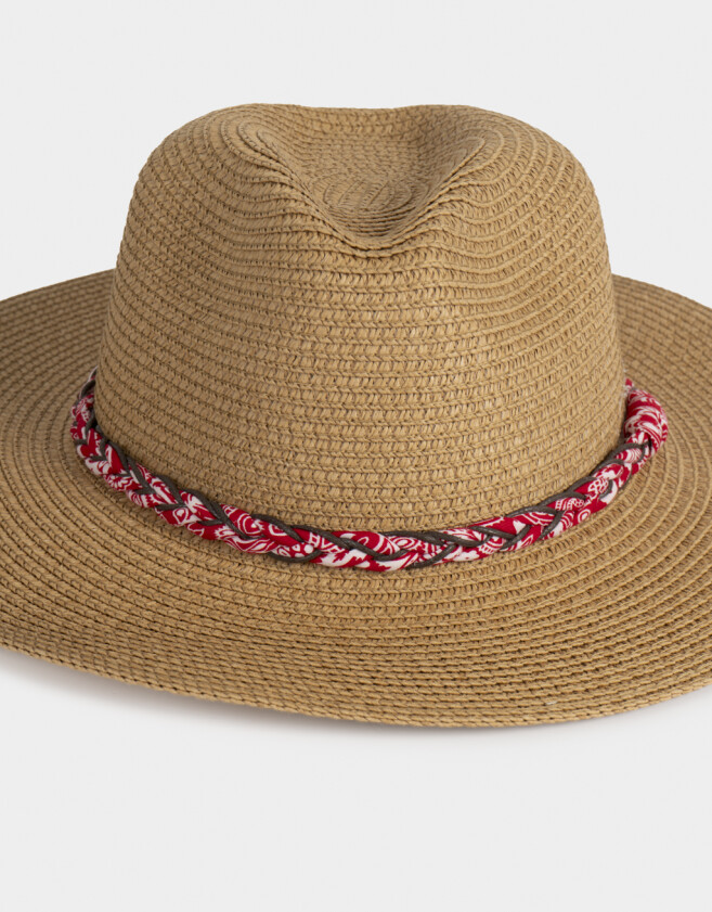 Sombreros Sombrero Efecto Rafia - Marron Beige