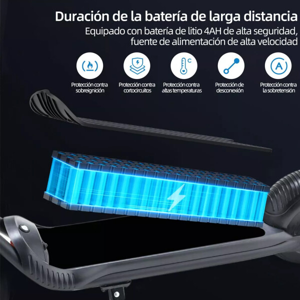 Monopatin Eléctrico Rp500 Hard 6.5" MONOPATIN LEDSTAR HAND NEGRO