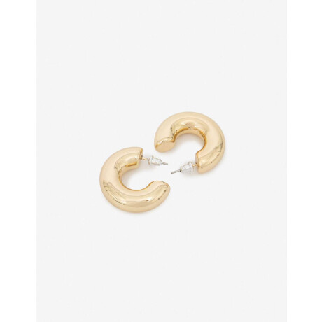 Aros Argollas Chunky Dorado