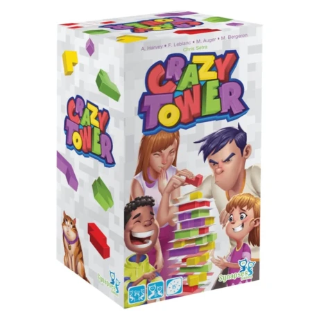 Asmodee - Crazy Tower Base Juego de Mesa. +8 Años. 1 a 4 Jugadores. Idioma Español. 001