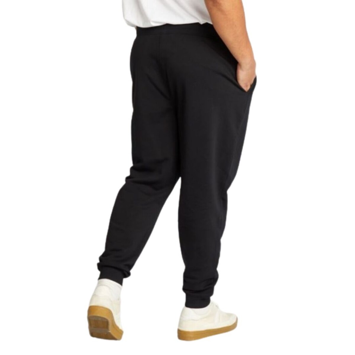 Pantalón felpa talles especiales - Negro 