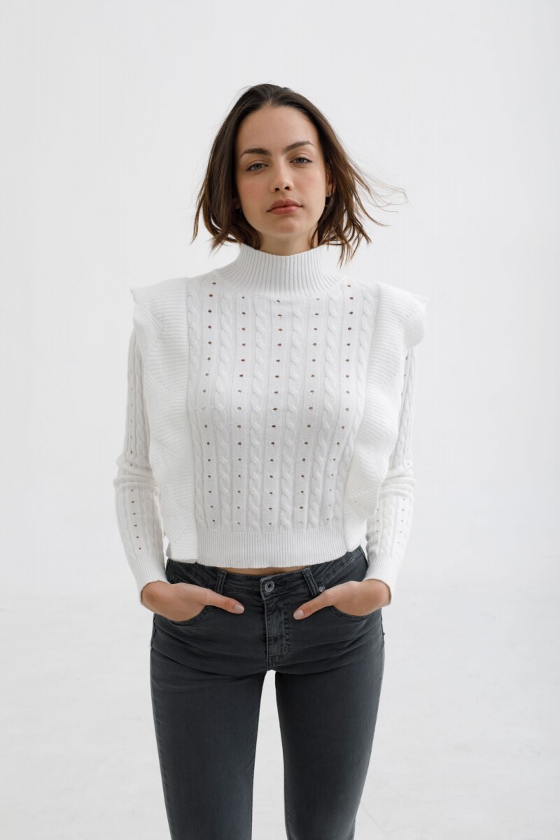 Sweater Bolero Blanco