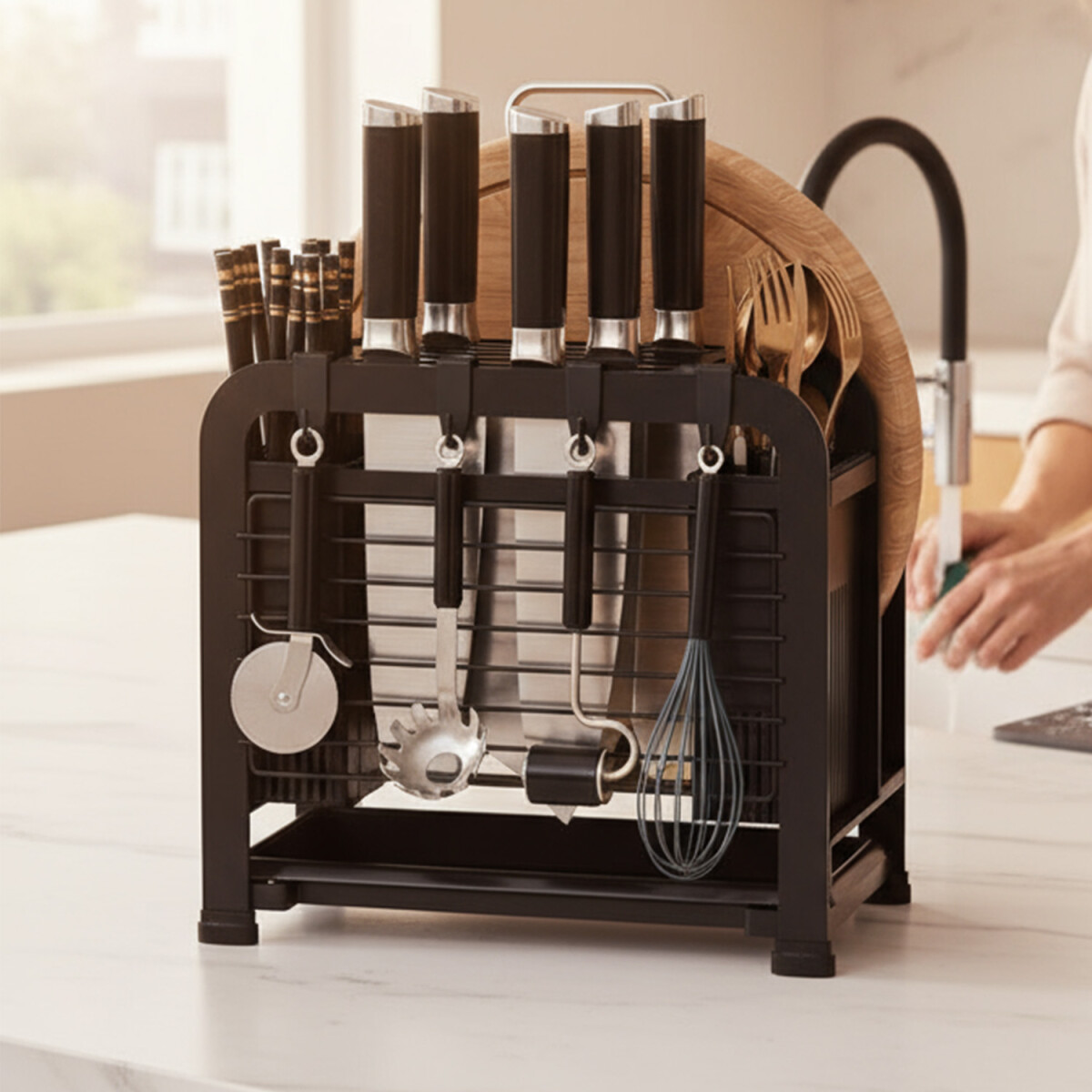 Organizador de Cubiertos Utensilios Cocina escurridor Cubertero IMBACK 