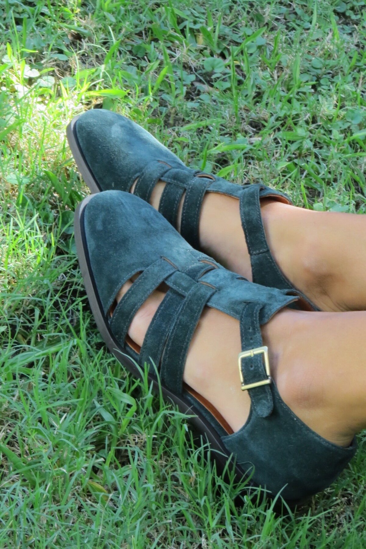 Sandalia Mallorquina Verde Inglés