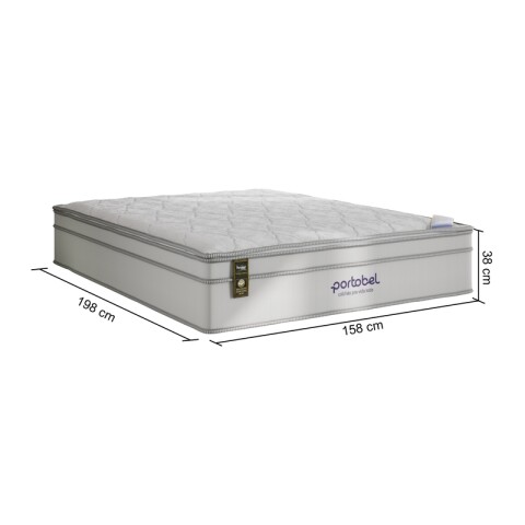 COLCHON QUEEN - Premium Ecstasy Espuma Viscoelástica y Resortes Ensacados Ortopédico 158 x 198 x 38 cm - 5 Años de Garantía COLCHON QUEEN - Premium Ecstasy Espuma Viscoelástica y Resortes Ensacados Ortopédico 158 x 198 x 38 cm - 5 Años de Garantía