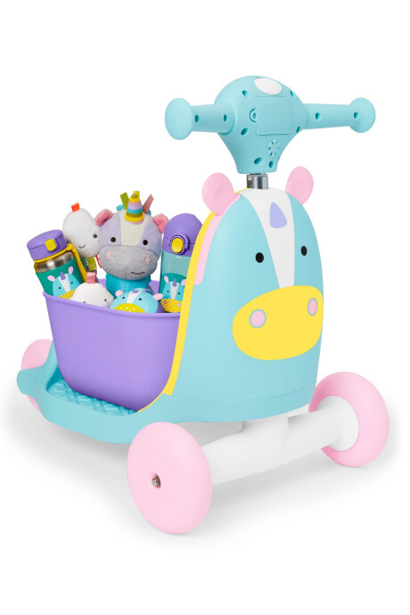Andador, buggy y monopatín 3 en 1, diseño unicornio Andador, buggy y monopatín 3 en 1, diseño unicornio