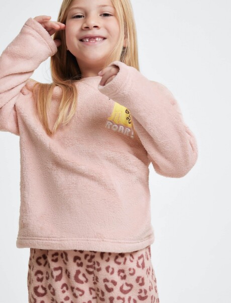 PIJAMA INFANTIL ESTAMPADO ROSA
