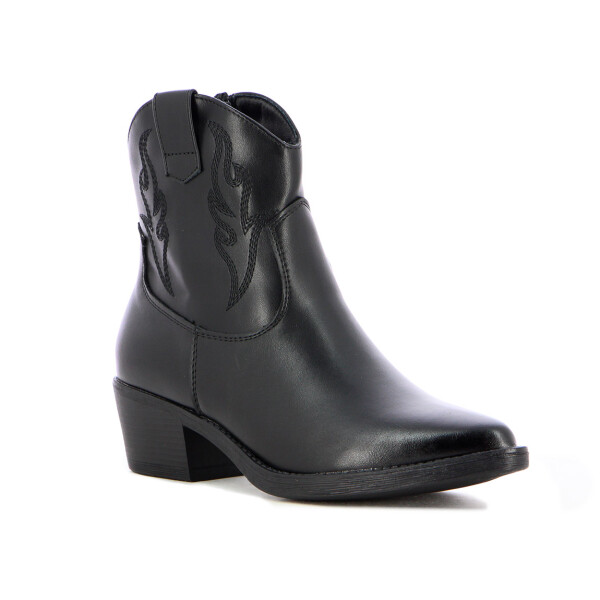 Bota Darkness Tejana Mujer Negro
