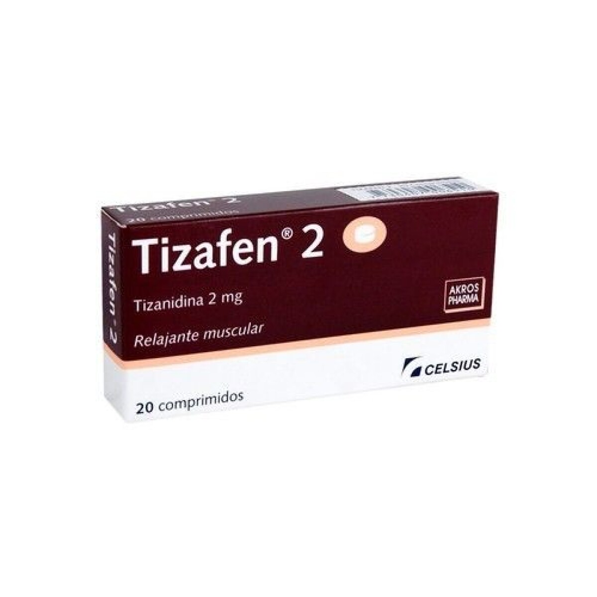 Tizafen 2 mg 20 Comprimidos 