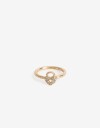 Anillos Chicos Strass Anillo Strass Corazón - Dorado