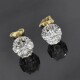 Caravanas Antiguas En Oro 18K Y Brillantes Caravanas Antiguas En Oro 18K Y Brillantes