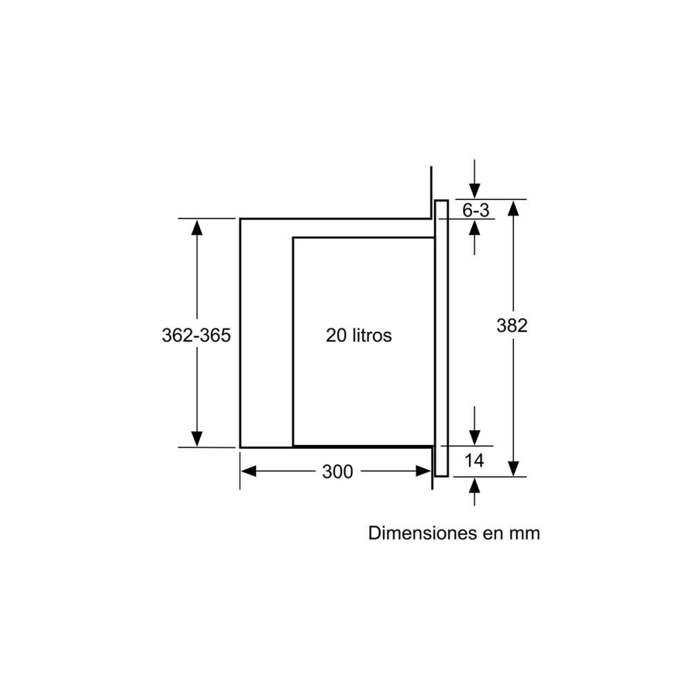 Microondas de empotrar Bosch BEL523MS0 20 L Microondas de empotrar Bosch BEL523MS0 20 L