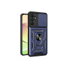 Protector Samsung Galaxy A15 con cubre cámara y anillo color azul Protector Samsung Galaxy A15 Con Cubre Cámara Y Anillo Color Azul