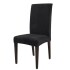 Funda Para Silla Comedor Cubre Asiento Elastizada Y Lavable Variante Color Negro Grisáceo