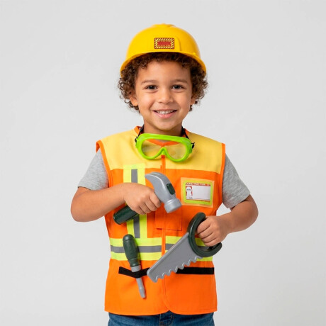 Set Disfraz Completo Bombero Policía Constructor Constructor