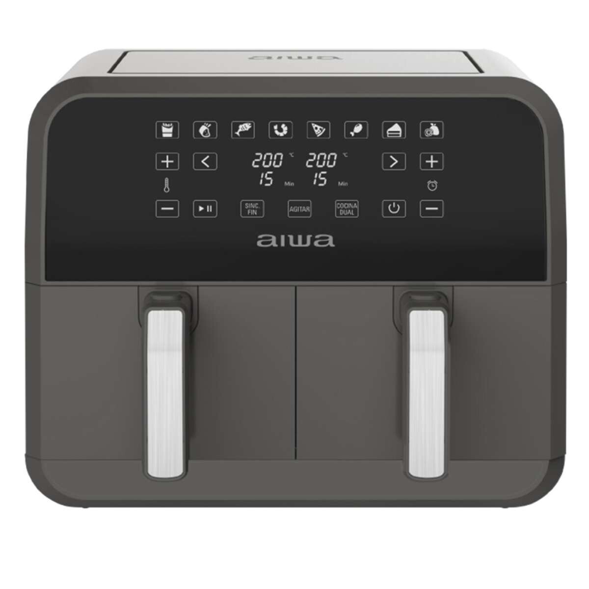 Freidora sin Aceite de Dos Canastos 8L AIWA Digital - AW-FT8003 