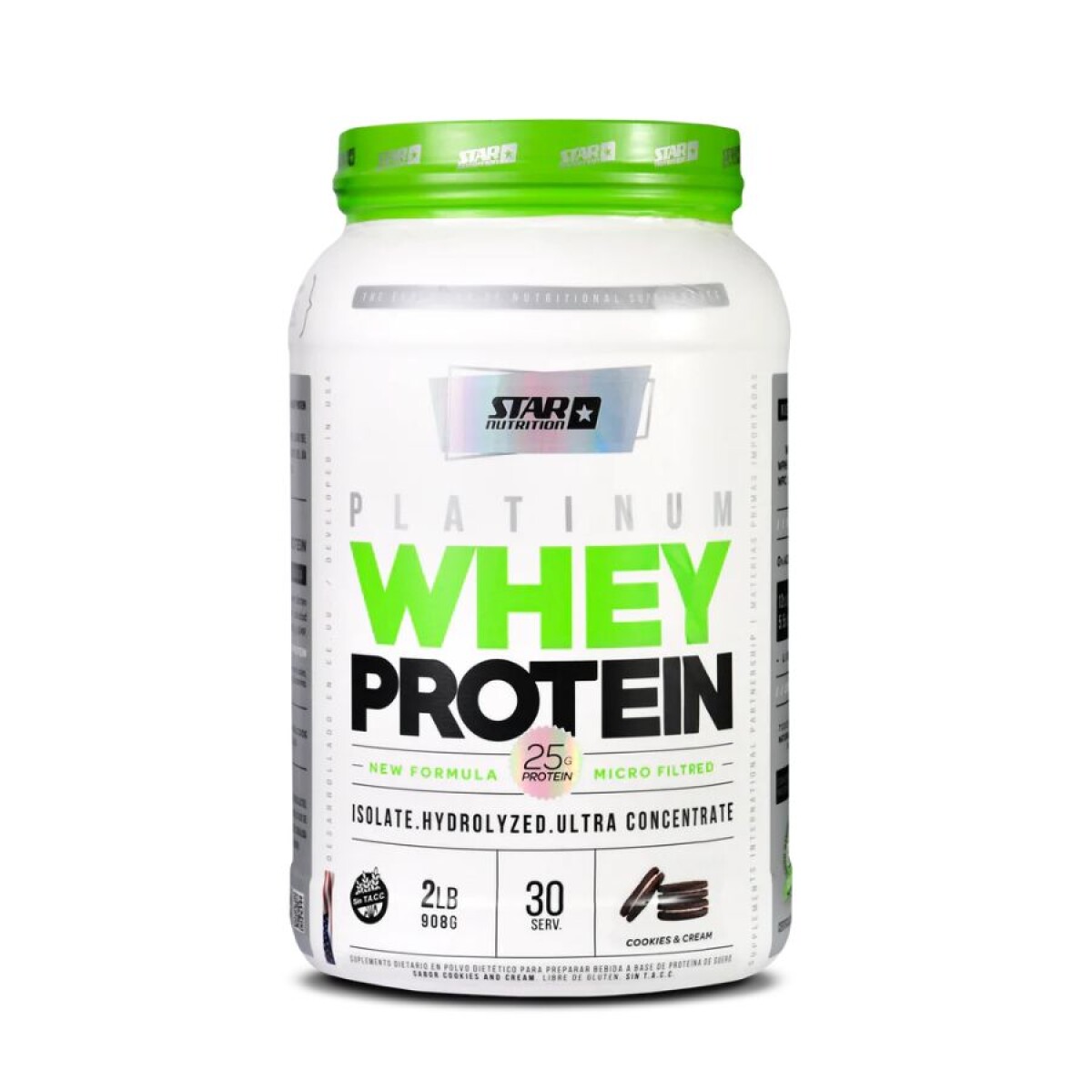 Proteína Star Nutrition Platinum Whey 2LB - COOKIES-CREAM 