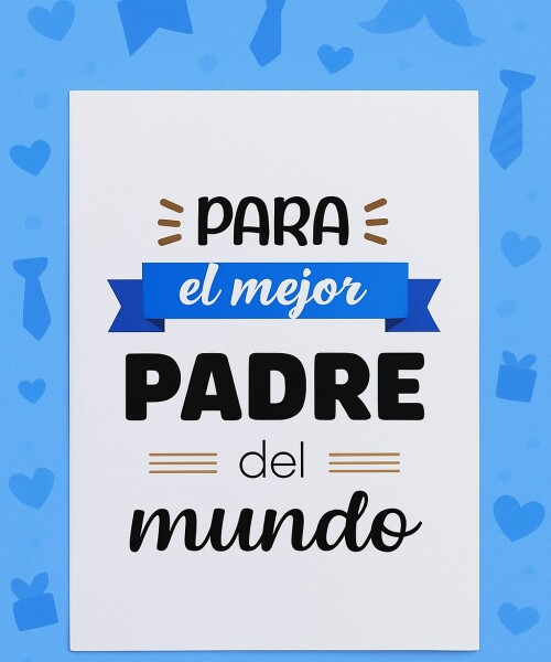Tarjeta día del padre 10x15 DISEÑO 2