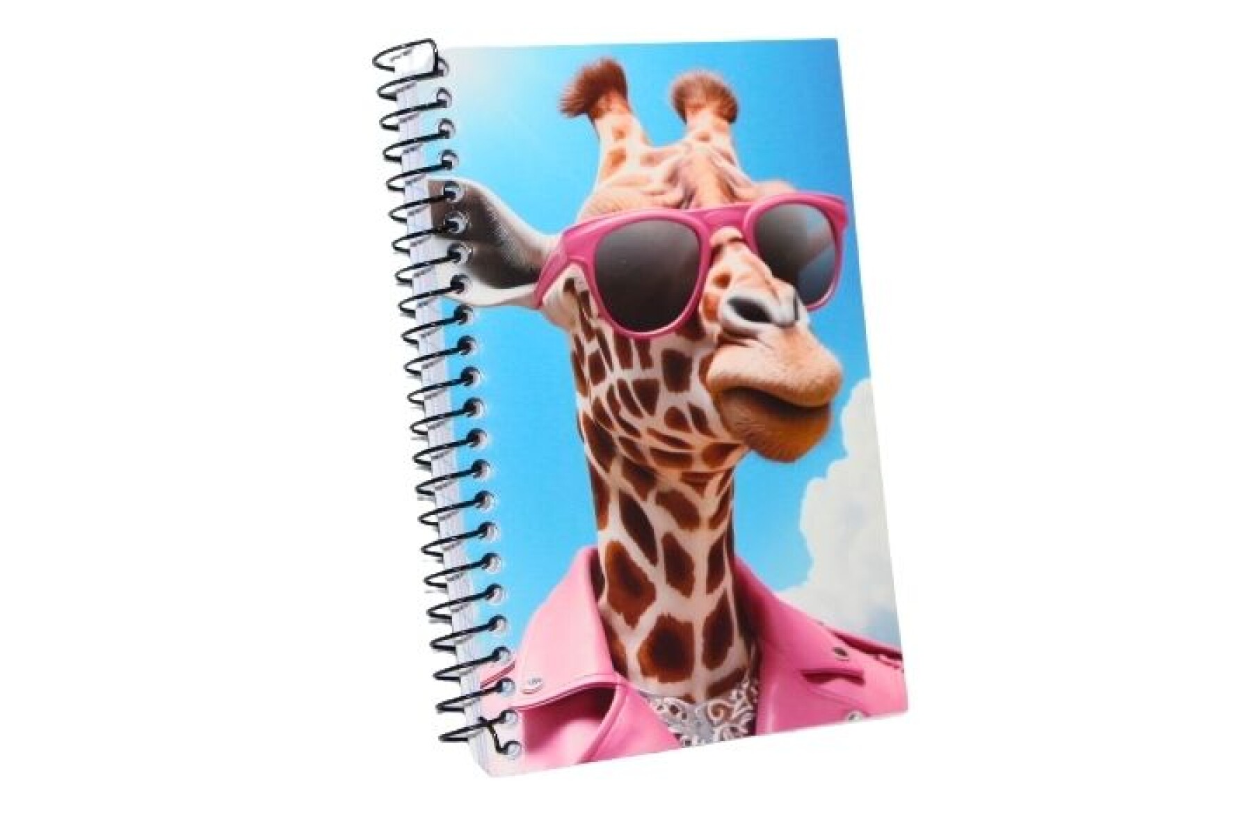 LIBRETA AUGURI ESPIRAL 96 HOJAS - TAPA JIRAFA 