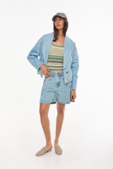 Chaqueta Orilla Celeste Washed