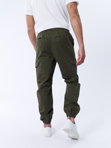 Pantalón Cargo Jogger Verde Militar