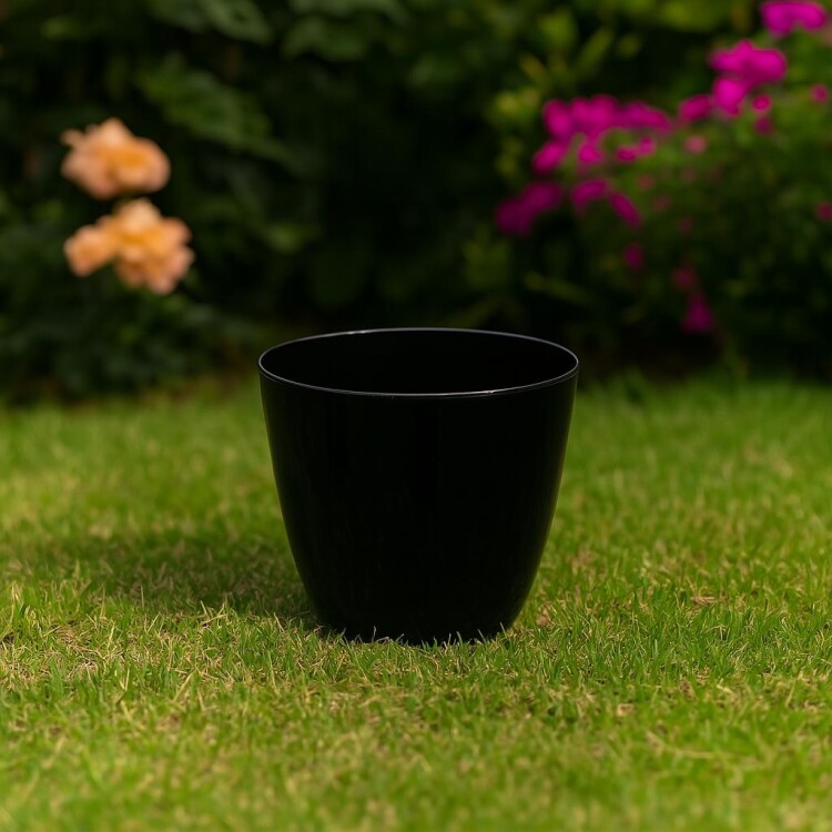 Maceta Redonda Umbra 18cm 3 litros Negro NEGRO