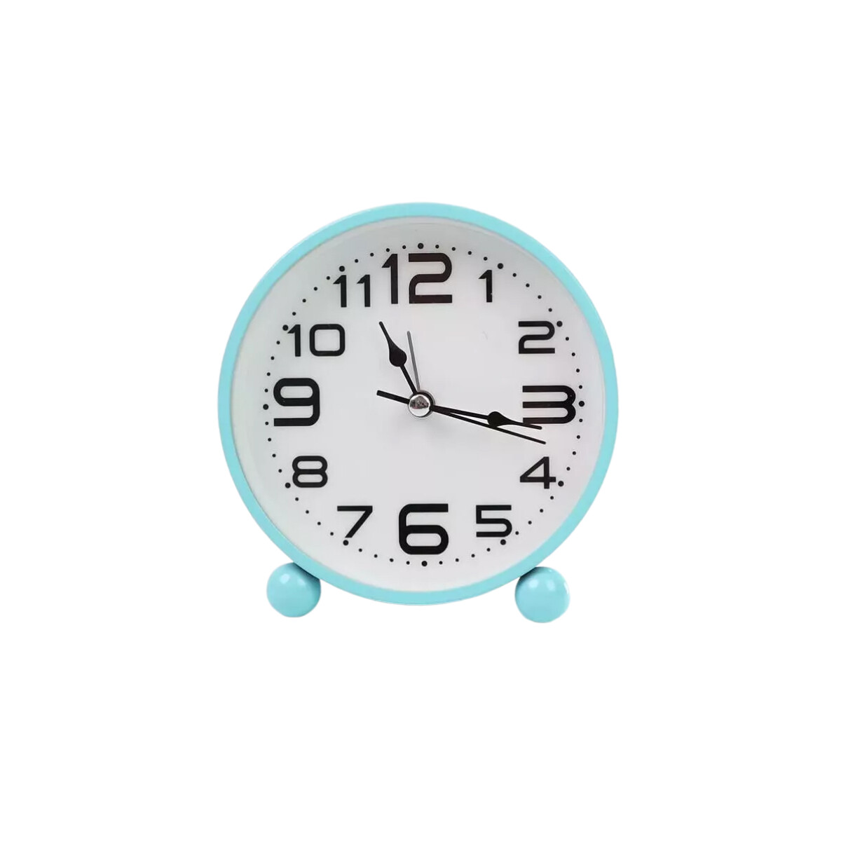Reloj analógico de escritorio - Celeste 