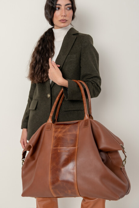 Bolso noble Cognac