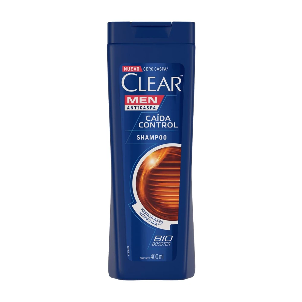 CLEAR SHAMPO MEN CAIDA CONTROL UNID. X 4