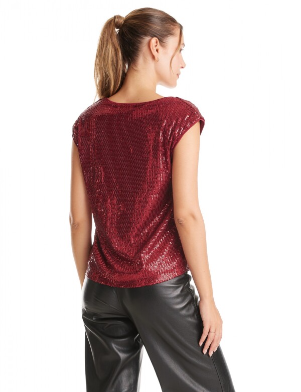 Blusa Lentejuelas BORDEAUX