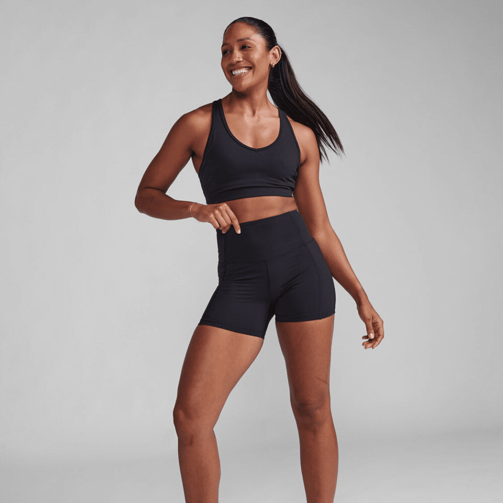 Short Training Form Soft Touch Hi-Rise Comp Mujer Black/black