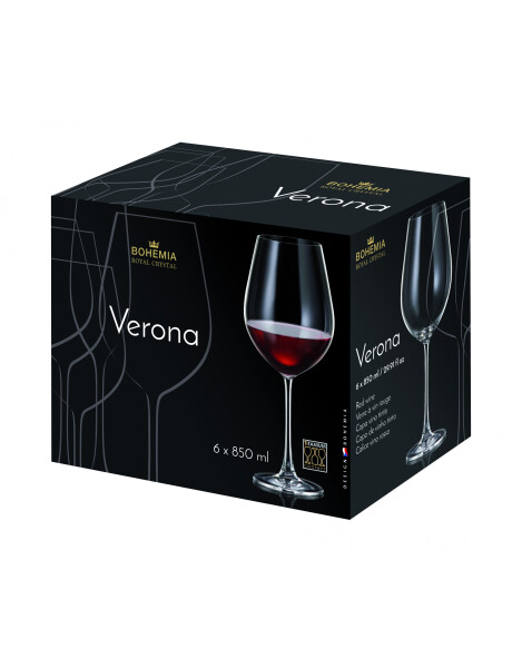 SET 6 COPA VINO 850ML VERONA BOHEMIA SET 6 COPA VINO 850ML VERONA BOHEMIA