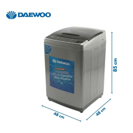 Lavarropas Daewoo Carga Superior Display Digital Capacidad 7kg Color gris