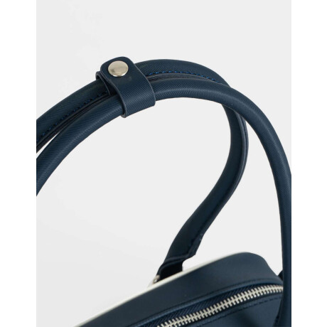 Cartera Bowling Con Charm Azul Marino