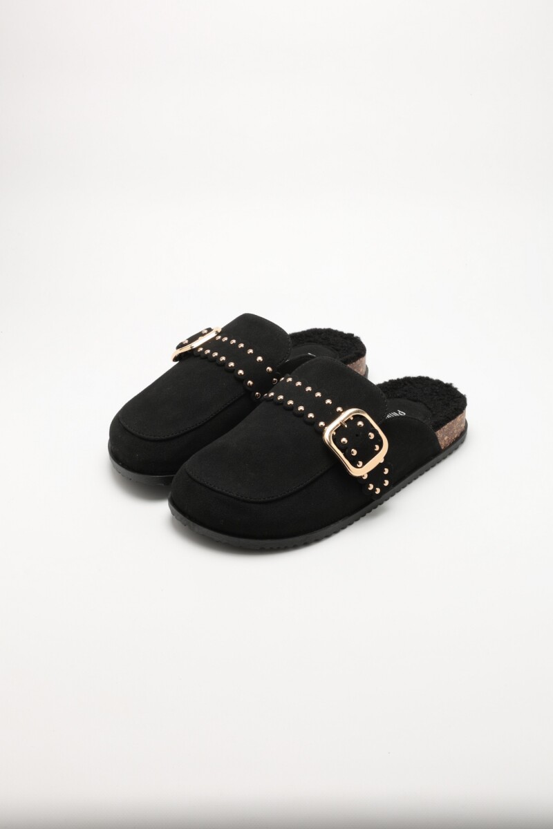 Pantuflas Tachas - Negro 