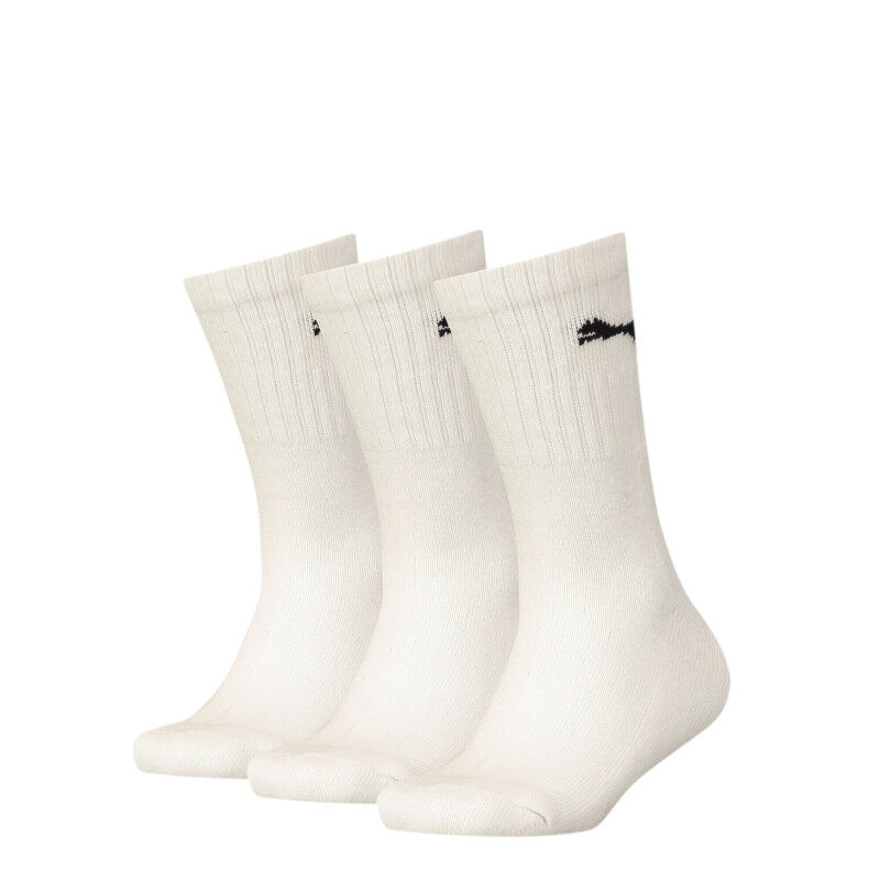 Medias Puma Junior Crew 3-Pack Unisex Blanco