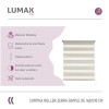Cortina Roller Zebra Simple Lumax 1.4 X 2.1m Gran Calidad Beige