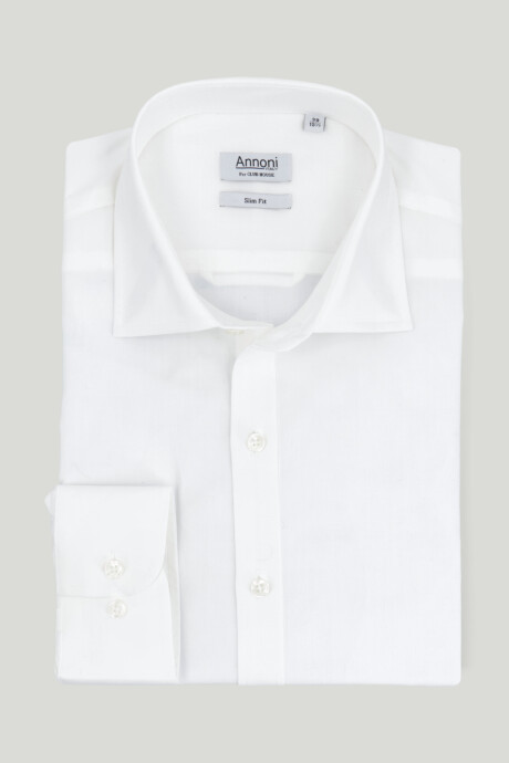 Camisa Annoni Short Collar - Blanca Camisa Annoni Short Collar - Blanca