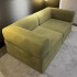 Sofá Sillón Cama ComboHome Teddy Premium 3 Cuerpos Corderoy Verde 1