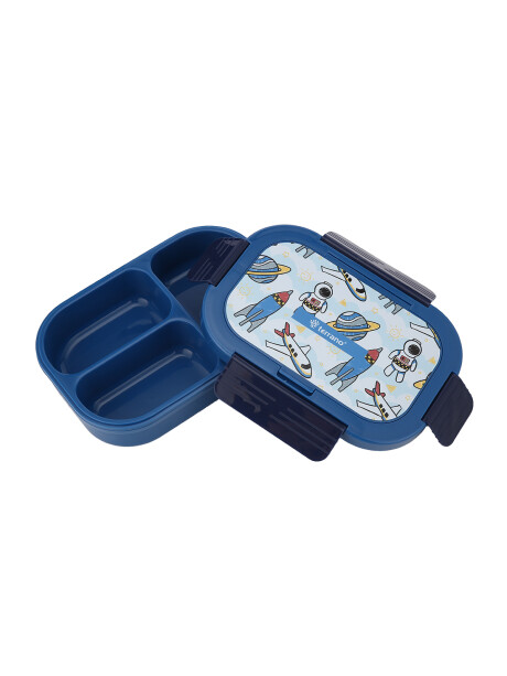 Tupper Pickbox Infantil Con Cubiertos Astronauta