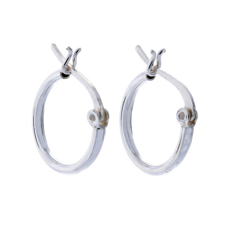 Par de aros de plata 925. Par de aros de plata 925.