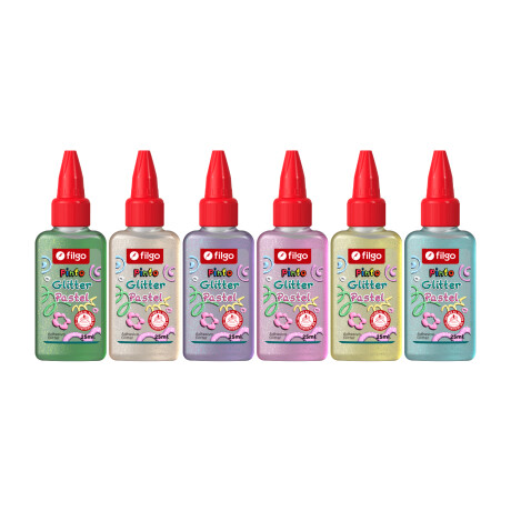 Adhesivo Filgo Glitter Amarillo Pastel