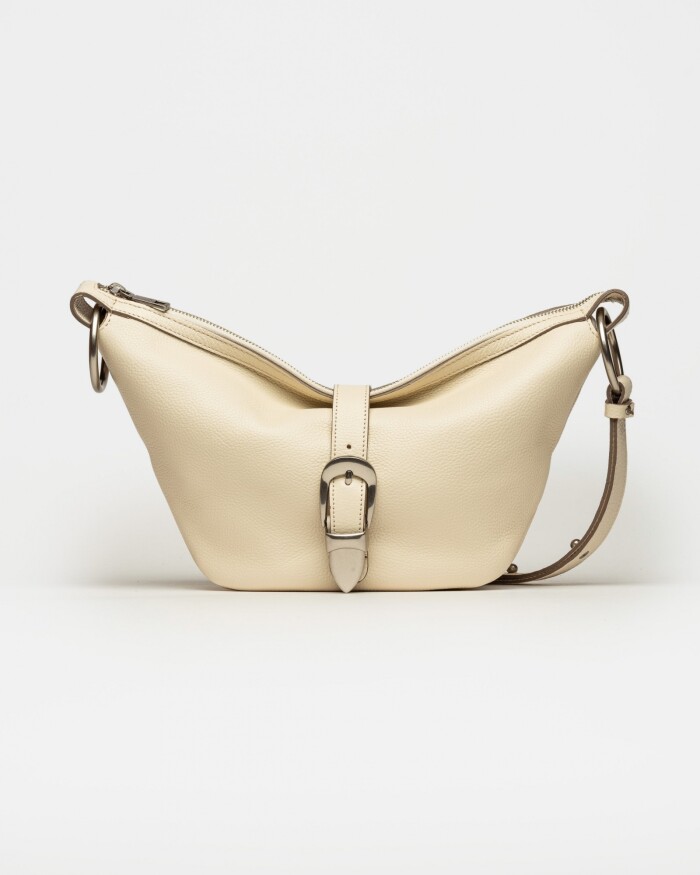 Bandolera Bambu en cuero graneado Cotton