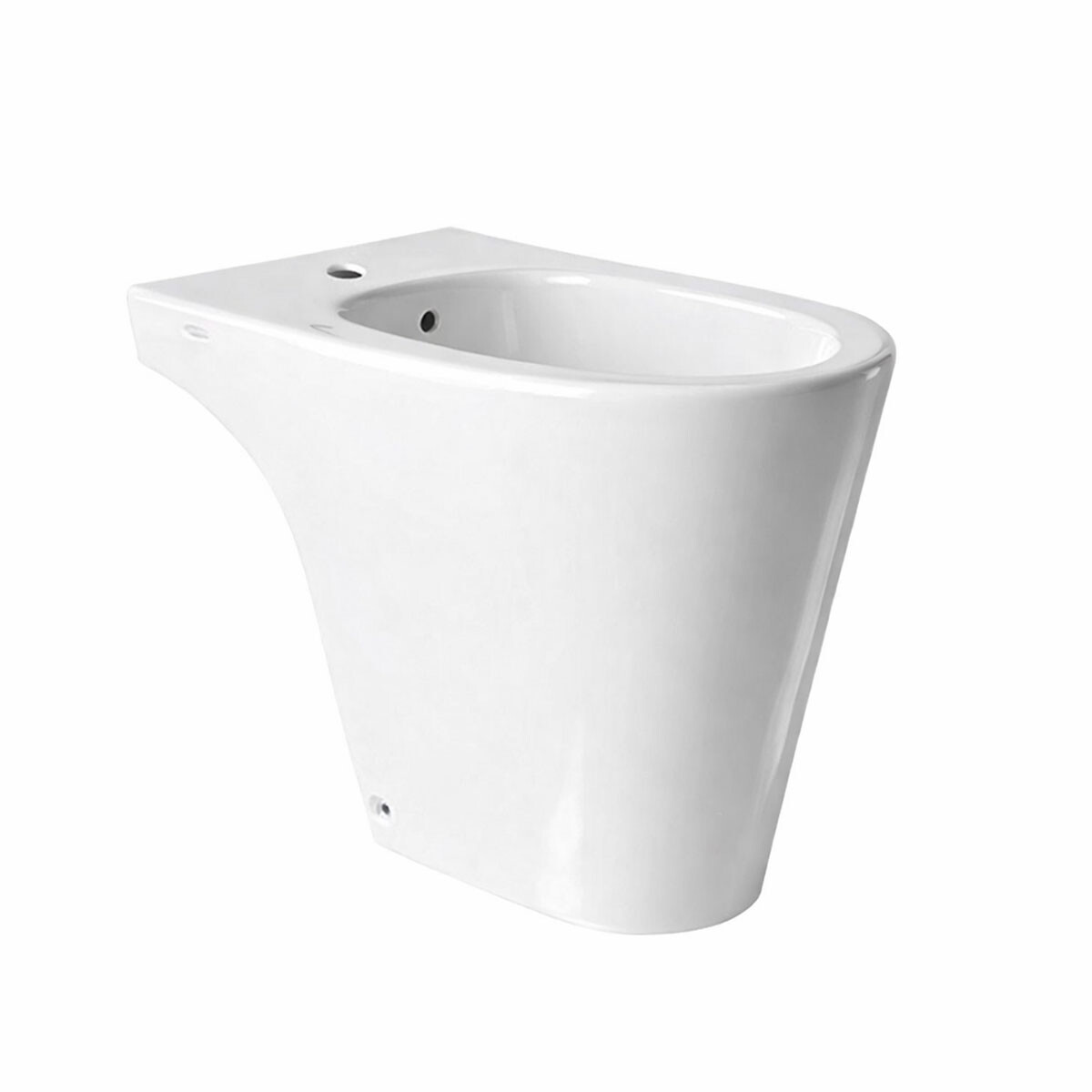 Bidet Blanco Satin 1 Agujero Para Griferia Monocomando Marina 