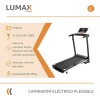 Caminador eléctrico plegable 2.0 HP modelo Ibiza Negro