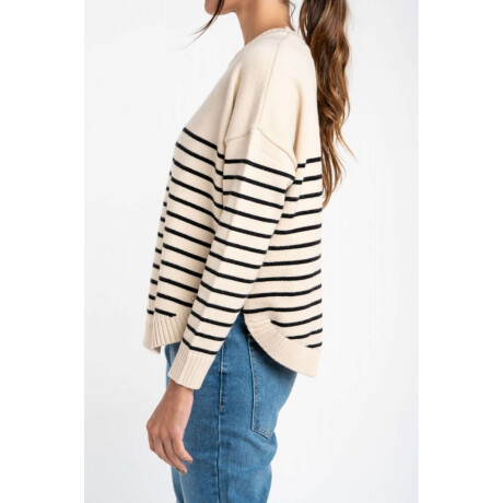 Sweater Rayado Negro