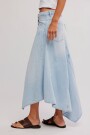 FALDA MAXI AQUARIUS Celeste