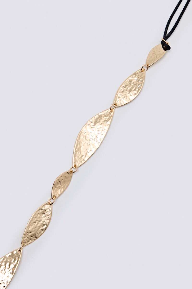 Cinturón metálico dorado